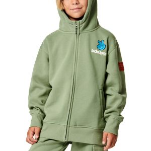 Body Action Long Sleeve Full Zip Junior Jacket 074406-01-SprayGreen