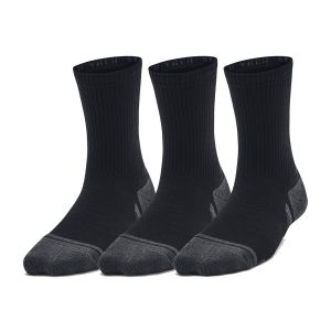 Under Armour Performance Tech Kids Crew Socks x 3