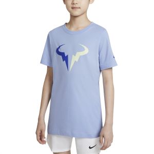 NikeCourt Dri-FIT Rafa Big Kids' Tennis T-Shirt DJ2591-468