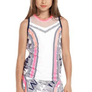 Lucky In Love Santa Fe Glow Girls' Tank