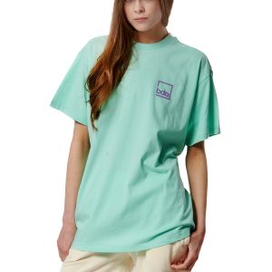 Body Action Oversized Print Women's Tee 051425-01-GlassGreen