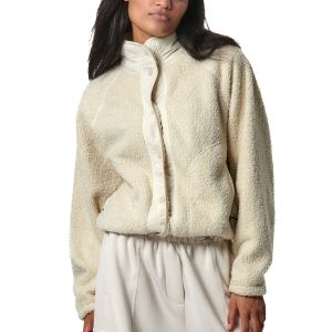 Body Action Boucle Faux Sheepskin Women's Jacket 071423-01-PowderEcru